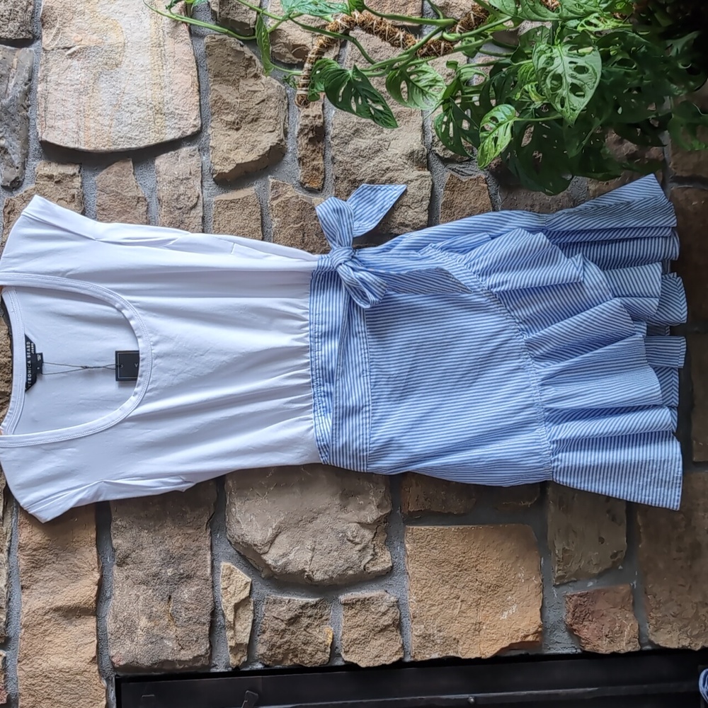 NWT Veronica Beard Addyson Dress S 4 Tee Sleeveless Mini